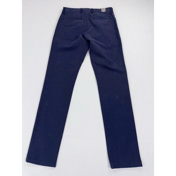 J Crew Men's 484 Slim Fit Midweight Tech Pant 29 x 32 Navy Blue Narrow Leg - Picture 7 of 16